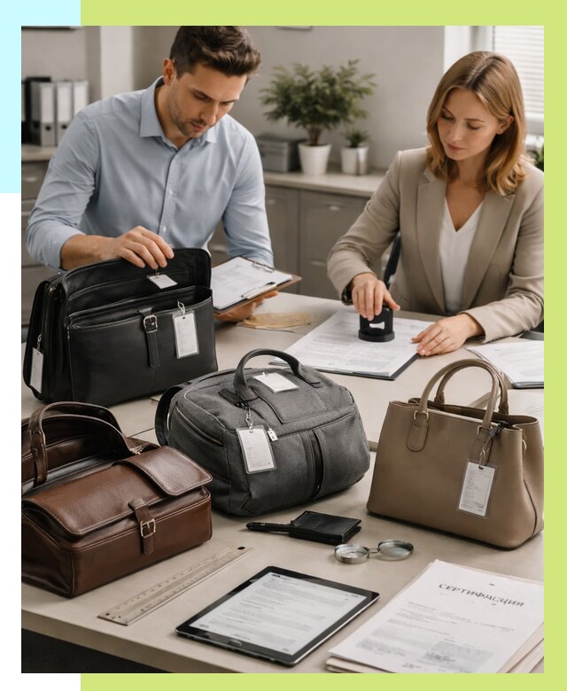 Сертификация сумок в Удомле от 7792 руб. | Алешин-Дмл