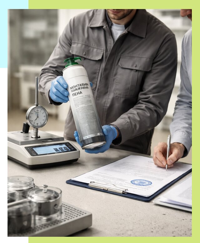 Сертификация монтажной пены в Удомле от 15584 р. | Алешин-Дмл