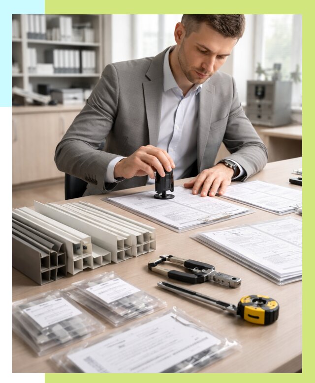 Сертификация ПВХ продукции в Удомле от 8831 р., Алешин-Дмл