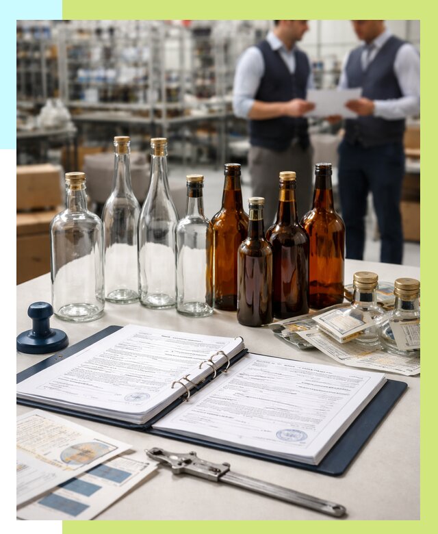Сертификация стеклянных бутылок в Удомле от 25973 р. | Алешин-Дмл