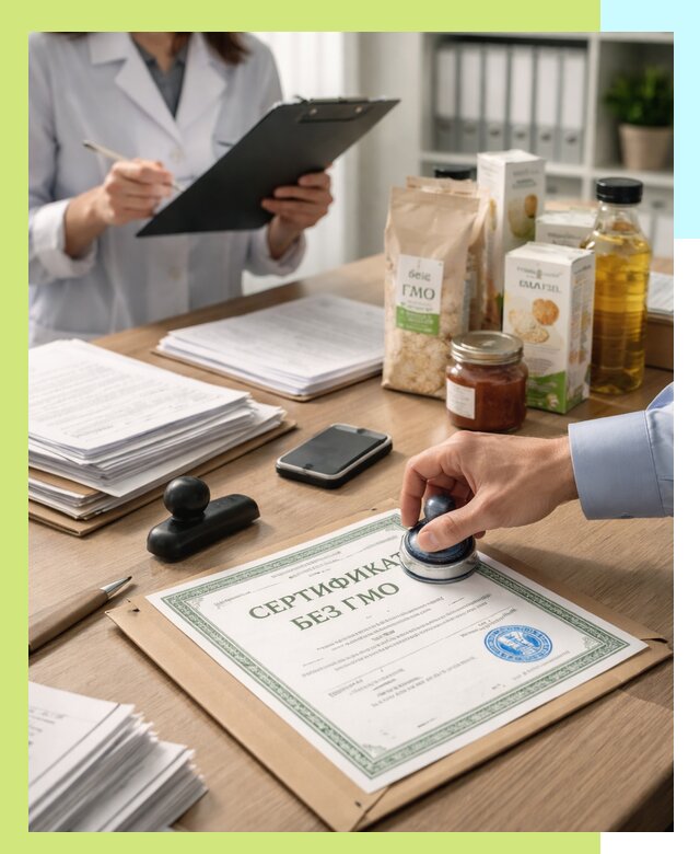 Получение сертификата Без ГМО для продукции в Удомле